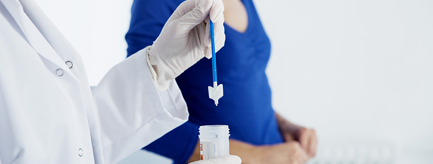 Vaginaler Abstrich für einen Pap-Test